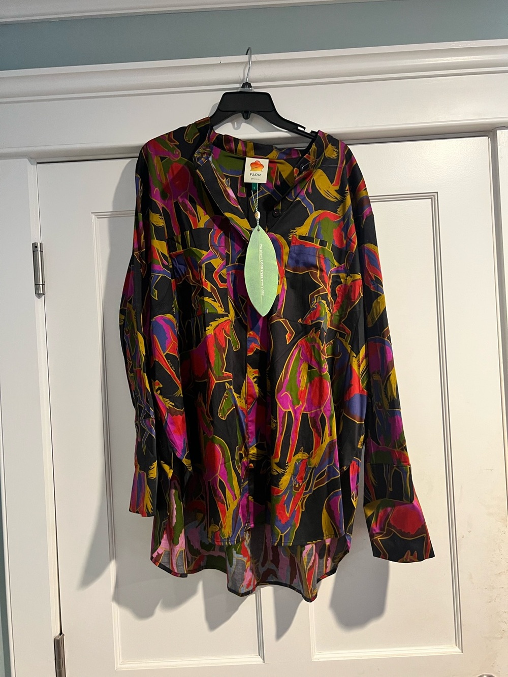 Farm Rio Wild Horses Top - Sz. L - NWT - Picture 5 of 10